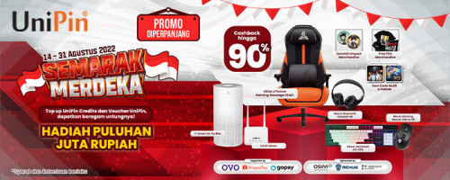 SEMARAK MERDEKA! Dapatkan Beragam Untung dan Hadiah Berlimpah di UniPin!